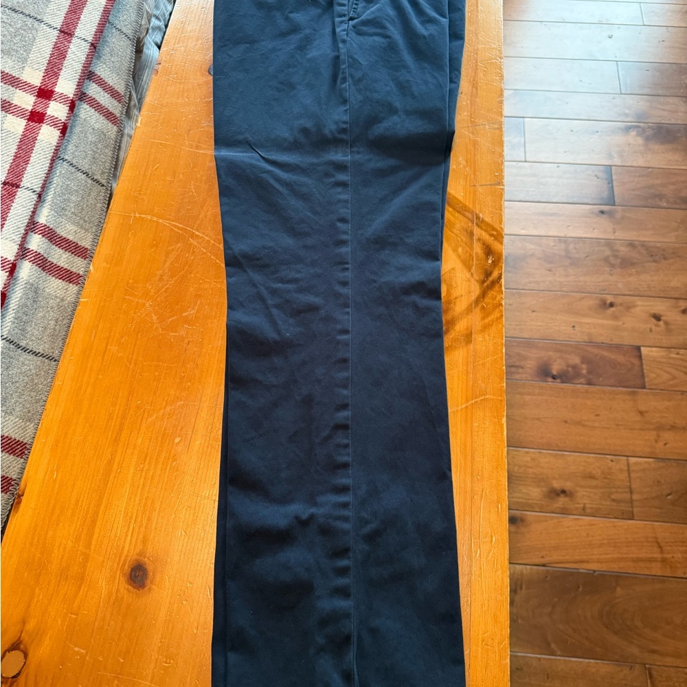 Black Straight-Leg Pants